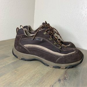 LL BEAN Men's 14 WIDE Brown Leather Hiking Boot Shoe